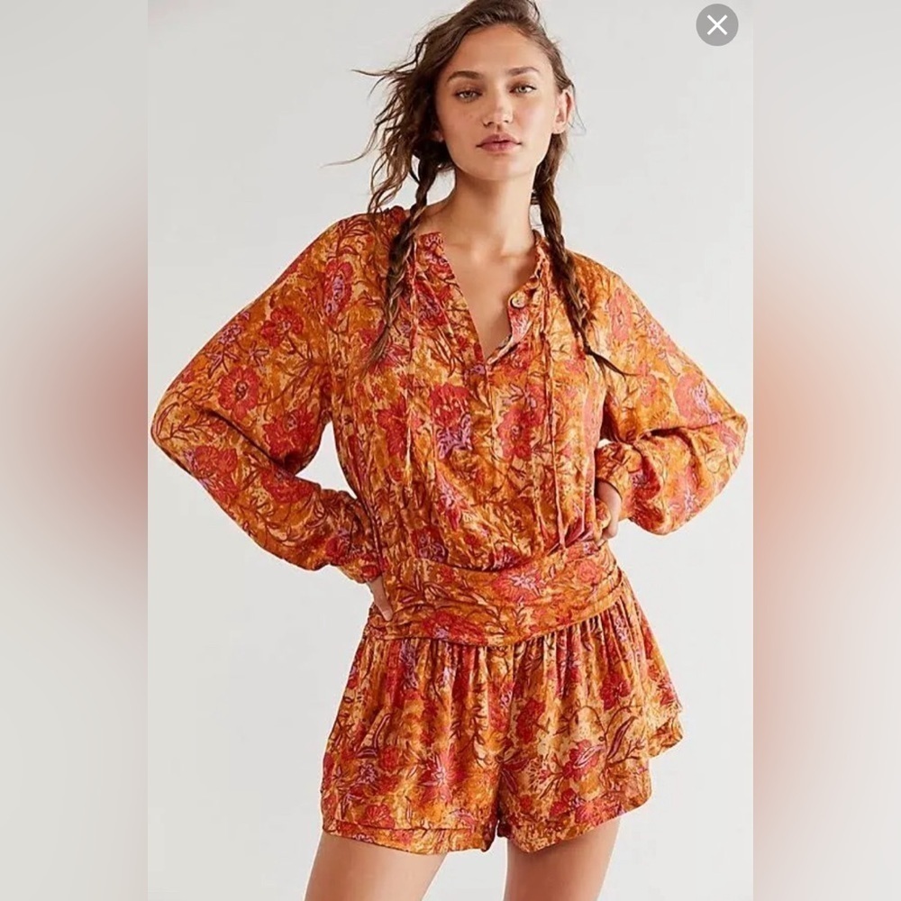 Free People Dance 'Til Dawn Romper NWOT